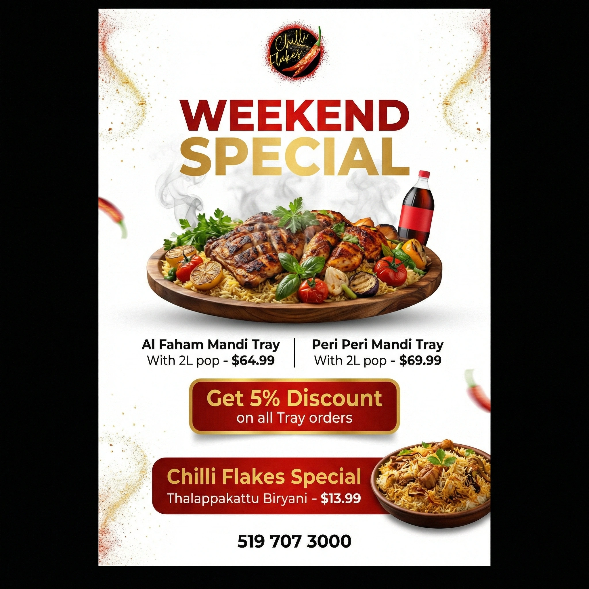 Chilli Flakes Special Offer - Authentic Kerala Food London Ontario