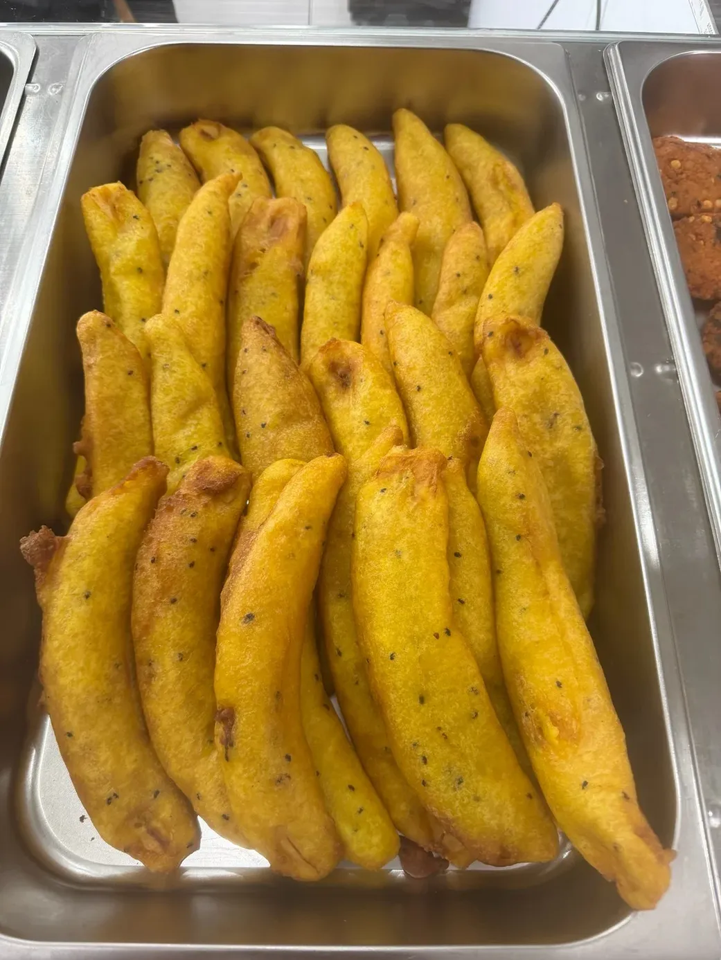 Pazhampori - Traditional Kerala banana fritters at Chilli Flakes London